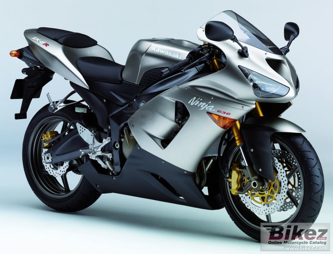 Big Kawasaki ninja zx-6 r picture and wallpaper from Bikez.com